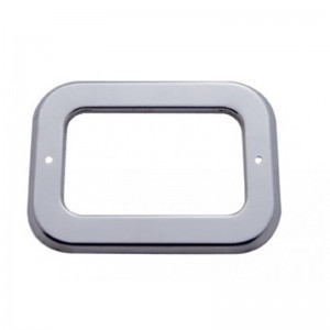 Chrome Plastic Kenworth "Studio Sleeper" Bezel W/ Visor