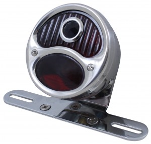 (B0X) "1928 Duo Lamp" Tail Light With Red Glass Lens & Blue Dot