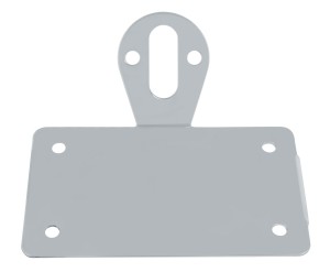 Chrome "Bobber" Style Side Mount Fender Light Bracket - Horizontal