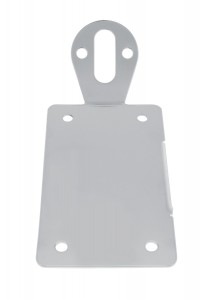 Chrome "Bobber" Style Side Mount Fender Light Bracket - Vertical