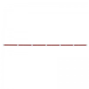 Stainless Steel 6 Led Cutout Bumper Light Bracket W/ 14 Red Led 12" Light Bar - Red Lens