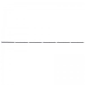 Stainless Steel 6 Led Cutout Bumper Light Bracket W/ 14 Amber Led 12" Light Bar - Clear Lens