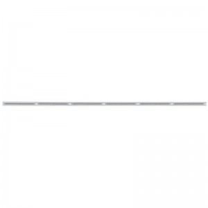 Stainless Steel 6 Led Cutout Bumper Light Bracket W/ 14 Red Led 12" Light Bar - Clear Lens