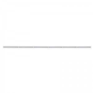 Stainless Steel 6 Led Cutout Bumper Light Bracket W/ 14 Red Led 12" Light Bar - Chrome Lens