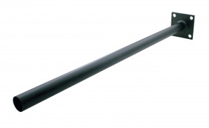 Black Quarter Fender 30 1/4" Tube Post - Flange Mount