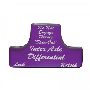 Glossy Axle-Differential Sticker - Purple