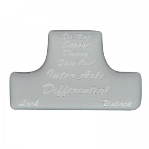 Glossy Axle-Differential Sticker - Silver