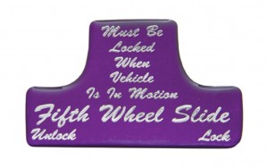 Glossy Fifth Wheel Sticker - Purple