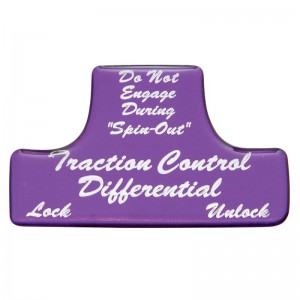 Glossy Traction Control Differential Sticker - Purple