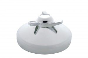 Stainless Steel 7 1/2" Rear Hub Cap W/ 3 Bar Left Spinner