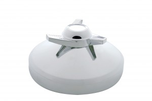 Stainless Steel 7 1/2" Rear Hub Cap W/ 3 Bar Right Spinner