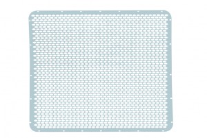 Stainless Steel Peterbilt Long Nose Grill W/Alternating Oval Hole Pattern