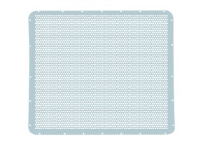 Stainless Steel Peterbilt Long Nose Grill W/ Alternating 7/16" Round Hole Pattern