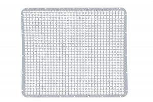 Stainless Steel Peterbilt Long Nose Grill W/ Straight Oval Hole Pattern