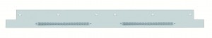 Stainless Steel Kenworth Lower Trim W/ 19 Amber Led 12" Reflector Light Bar - Clear Lens