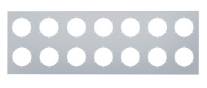 Stainless Steel Rear Center Light Panel W/ 4" Light Cutout X 14