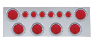 Stainless Steel Rear Center Lt Panel W/ Six 4