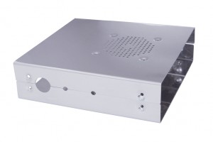 (Skpk) Stainless Steel C.B. Case W/ Side Mic. Output & Speaker Hole - Cobra 148, Galaxy, Conex