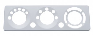Stainless Steel 2006+ Peterbilt A/C Control Plate