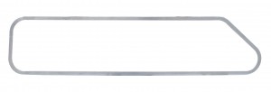 Stainless Steel Kenworth Upper Sleeper Window Trim - Driver Side