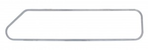 Stainless Steel Kenworth Upper Sleeper Window Trim - Passenger Side