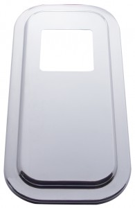 Stainless Steel Peterbilt Shift Plate Cover - 4 3/4" X 4 3/4" Opening