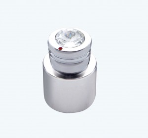 Chrome C.B. On/Off/Volume/Squelch Knob W/ Diamond - Clear
