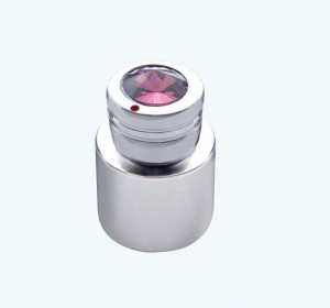 Chrome C.B. On/Off/Volume/Squelch Knob W/ Diamond - Purple