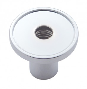 Chrome Aluminum Long Screw-On Air Valve Knob