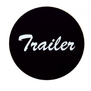 Aluminum "Trailer" Sticker - Black
