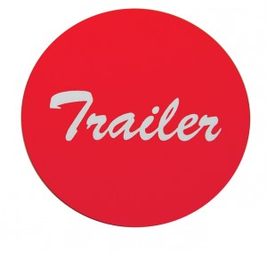 Aluminum "Trailer" Sticker - Red