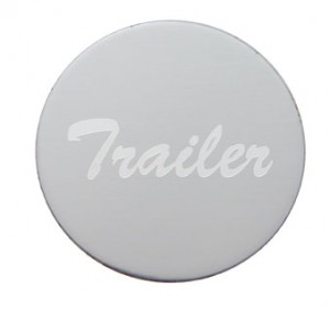 Aluminum "Trailer" Sticker - Silver