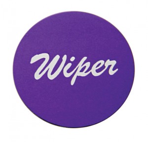 Aluminum "Wiper" Sticker - Purple