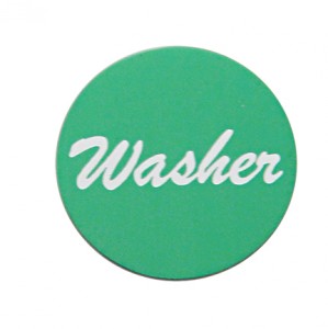 Aluminum "Washer" Sticker - Green