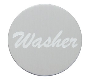 Aluminum "Washer" Sticker - Silver