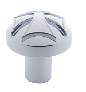 Chrome Aluminum Maltese Cross Air Valve Knob