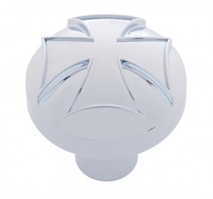 Chrome Aluminum Maltese Cross Air Valve Knob