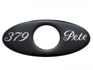 (2/Card) Glossy Peterbilt "379" Key Hole Guard - Black