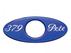 (2/Card) Glossy Peterbilt "379" Key Hole Guard - Blue