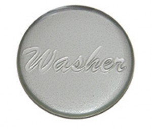 Glossy "Washer" Sticker - Silver