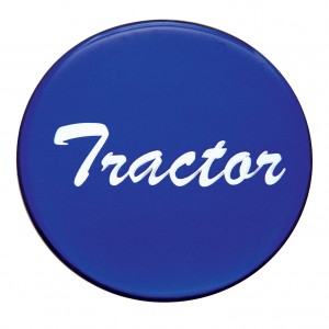 Glossy "Tractor" Sticker - Blue