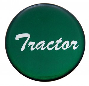 Glossy "Tractor" Sticker - Green