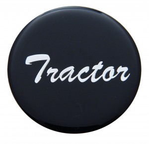 Glossy "Tractor" Sticker - Black