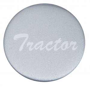 Glossy "Tractor" Sticker - Silver