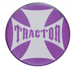 Glossy Maltese Cross "Tractor" Sticker - Purple