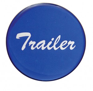 Glossy "Trailer" Sticker - Blue