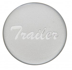Glossy "Trailer" Sticker - Silver