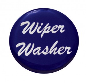 Glossy "Wiper/Washer" Sticker - Blue