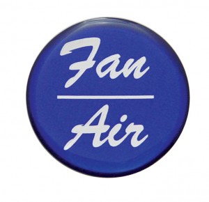 Glossy "Fan/Air" Sticker - Blue