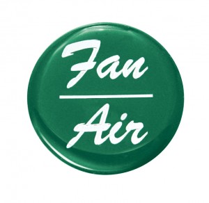 Glossy "Fan/Air" Sticker - Green